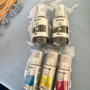 Epson 502 Ecotank Ink Bottles - 2 Black, Cyan, Yellow & Magenta